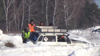 (2) УАЗ ПАТРИОТ ТОМСК. Автомасленица 25.02.2017г. с.Зоркальцево.