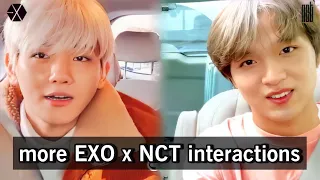 MORE EXO x NCT INTERACTIONS