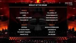 UEFA Europa League group stage draw 2023/24