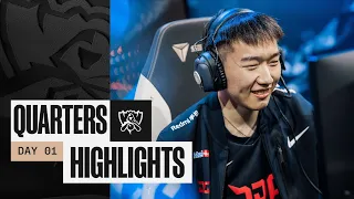 FULL DAY HIGHLIGHTS | Quarterfinals Day 1 | Worlds 2022
