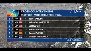 News Day 3 Cross Country Skiing Sprint Free Men #LakePlacid2023