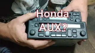 AUX в оригинальной магнитоле Honda