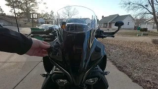 2022 Yamaha MT10  gets a windscreen!