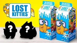 Finde eine Katze in einem Milchkarton: LOST KITTIES Boxen auspacken