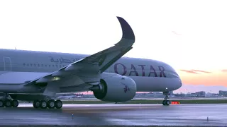Qatar Airways Airbus A350 1000 Video Takeoff
