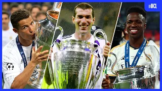 All 15 REAL MADRID #UCL Trophy Lifts