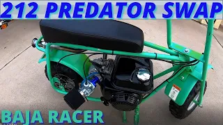Baja Racer/ Doodle Bug Predator 212 engine swap