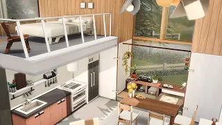 Panoramic Diagonal House | NoCC | Sims 4 Stop Motion