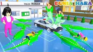 Buaya Masuk Rumah Yuta 😱 Yuta Panik Banjir Banyak Buaya Dikepung Buaya 🐊| Sakura School Simulator