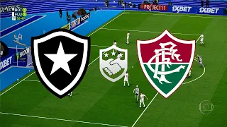 BOTAFOGO X FLUMINENSE - AMISTOSO - 01/08/2020 - PES 2020