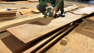 Woodworking Skills Using Machine Assemble Wooden Squared Angle // Young Carpenter Woodworking