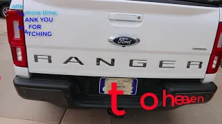 ANOTHER "FORD SHOULD HAVE DONE THIS" MOD!!  2020 Ranger More Mods! TAILGATE LETTERS