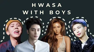 MAMAMOO HWASA WITH BOYS