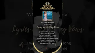 Lyrics as Wedding Vows - "A New Day Has Come" by Céline Dion 🦢🤍 Elite Soirée | Luxury Weddings
