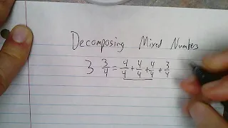 Decomposing Mixed Numbers