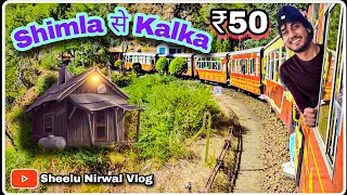 Shimla Kalka Toy Train Journey Video ! In December January 2022-2023 Toy Train Trip In Heavy winter