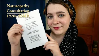 1920s Naturopathic Doctor Consultation with Trans-Atlantic Accent ✒ ASMR Soft Spoken Historical RP