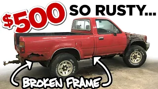 1989 Toyota Pickup 4wd Rusted/Broken Frame - So Rusty!