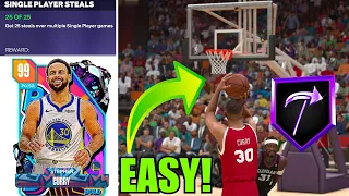 HOW TO GET 25 STEALS AND 40 4 POINTERS FOR DARK MATTER STEPHEN CURRY IN NBA2K24 MYTEAM