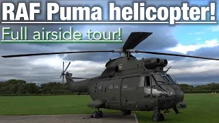 STUNNING RAF PUMA HELICOPTER AIRSIDE TOUR & DEPARTURE AT BARTON AERODROME/CITY AIRPORT! 🚁