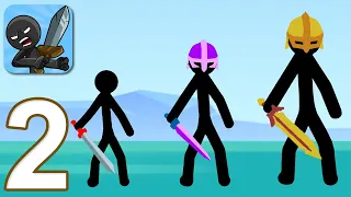 STICKMAN WAR LEGEND OF STICK - Walkthrough Gameplay Part 2 - LEVELS 5-6 (iOS Android)