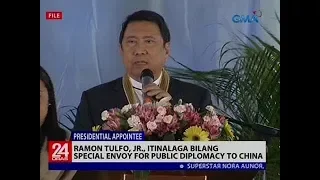 Ramon Tulfo, Jr., itinalaga bilang Special Envoy for Public Diplomacy to China