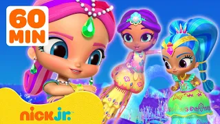 Shimmer and Shine's Mermaid Adventures! 🧜‍♀️ w/ Leah and Arabella | 1 Hour Compilation | Nick Jr.