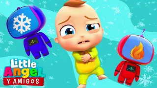 Conocer Caliente o Frio ♨️​🧊 | Canciones Infantiles | Little Angel  Y Sus Amigos