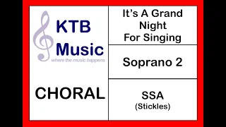 It's A Grand Night For Singing (State Fair) SSA Choir [Soprano 2 Part Only]