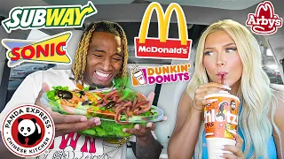 Letting Fast Food Employees DECIDE What We Eat for 24 HOURS (IMPOSSIBLE FOOD CHALLENGE)