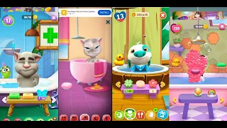 Tom Vs Angela Vs Hank Island Game Play #talkingtom #talkingangela2 #hankisland