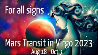 Mars Transit Virgo 2023 | For all Signs | August 18 - October 3 | #vedicastrology #virgo #transit