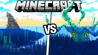MEGALODON VS KRAKEN no Minecraft 1.17 #137 CREATIVESQUAD