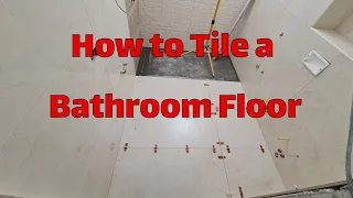 How to Tile a Small Bathroom Floor I DIY Bath Remodel