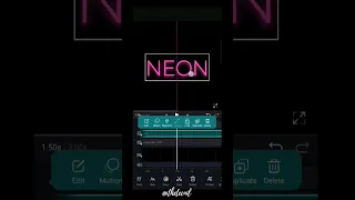 Neon TEXT Effect in VN Video Editor - Tutorial #shorts
