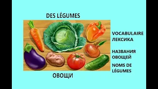 Les légumes. Названия овощей на французском языке.