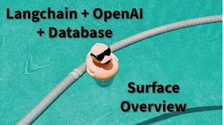 Langchain tutorial. Query a database with OpenAI's ChatGPT