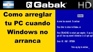 ¿Cómo reparar Windows cuando no arranca y recuperar los datos?