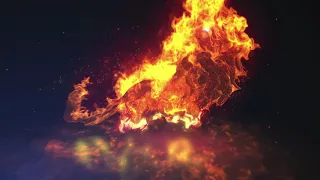 FX Studio - Animated lion on fire logo 1