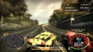 NFS Most Wanted- CROSS getting his butt KICKED TWICE !!!