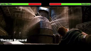 Spider-Man vs. Sandman (Subway Fight) with healthbars