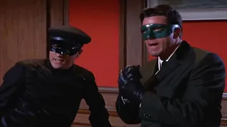 Batman and Robin fight The Green Hornet  and Kato