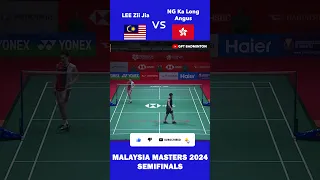 LEE Zii Jia Vs NG Ka Long Angus | Semifinal [Malaysia Masters 2024] #leeziijia #ngkalongangus
