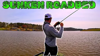This Under Water Road Was LOADED with Bass - (31 Pounds)