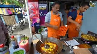 अंडा Bangalore Famous Uncle Ande Wala Making Egg Chilli Fried Rice Rs. 80/- Only l Karnataka Food