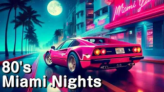 80's Miami Nights | Lofi Synthwave Mix | Neon Nostalgia