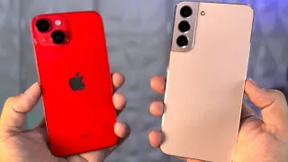 iPhone 14  vs Galaxy S22 Plus 🚀 ES UN ABUSO!!!