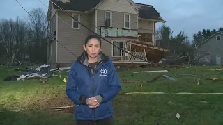 Storm damage in Ohio: Aftermath of severe weather in Windham