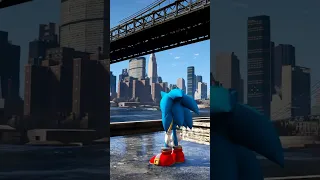 Sonic in #NewYorkCity 🔥🦔 #sonicthehedgehog #sonic #gta5 #nyc #shorts