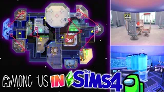 AMONG US in The Sims!? ✨ (Building THE SKELD in Sims 4!)